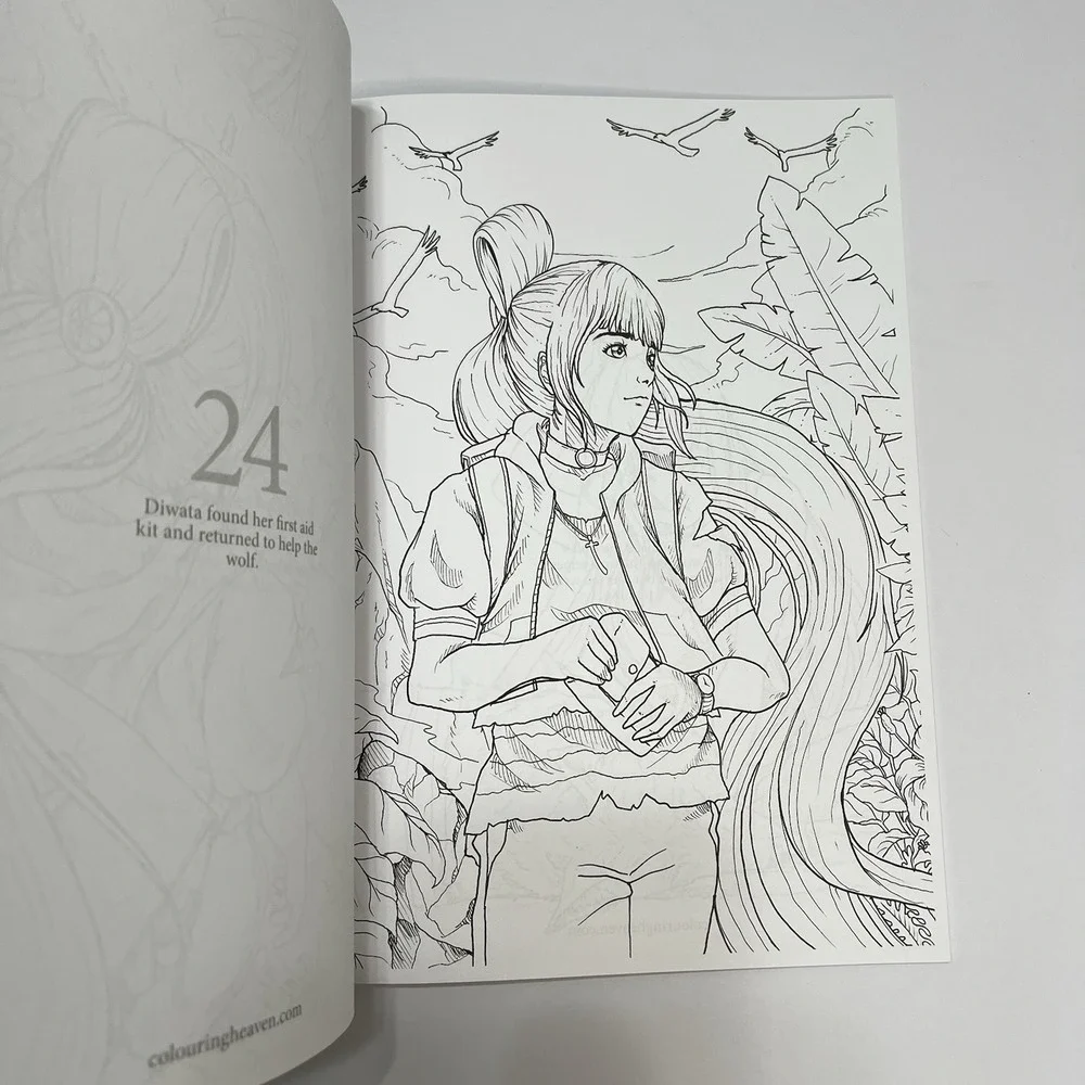 Colouring Heaven Adult Coloring Book ‎ A Colourful Adventure Storybook #76